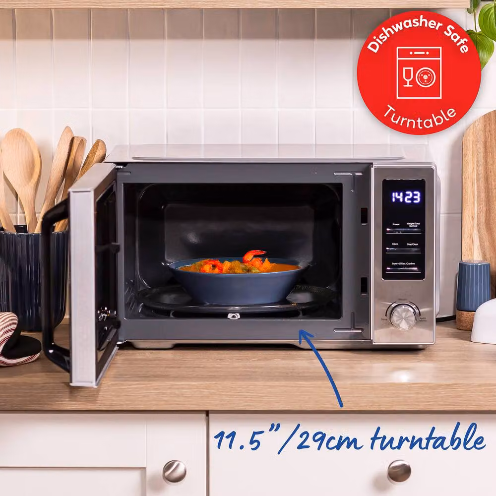 Russell Hobbs RHM2372 Digital Solo Microwave, 23L, 800W, Silver – 4