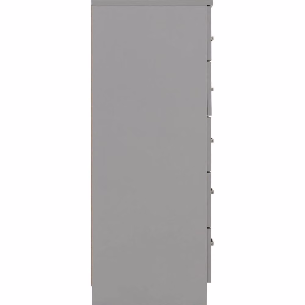 FORGEVIO Metal 5 Drawer Chest in Light Grey for Bedroom and Living Room Storage – 2