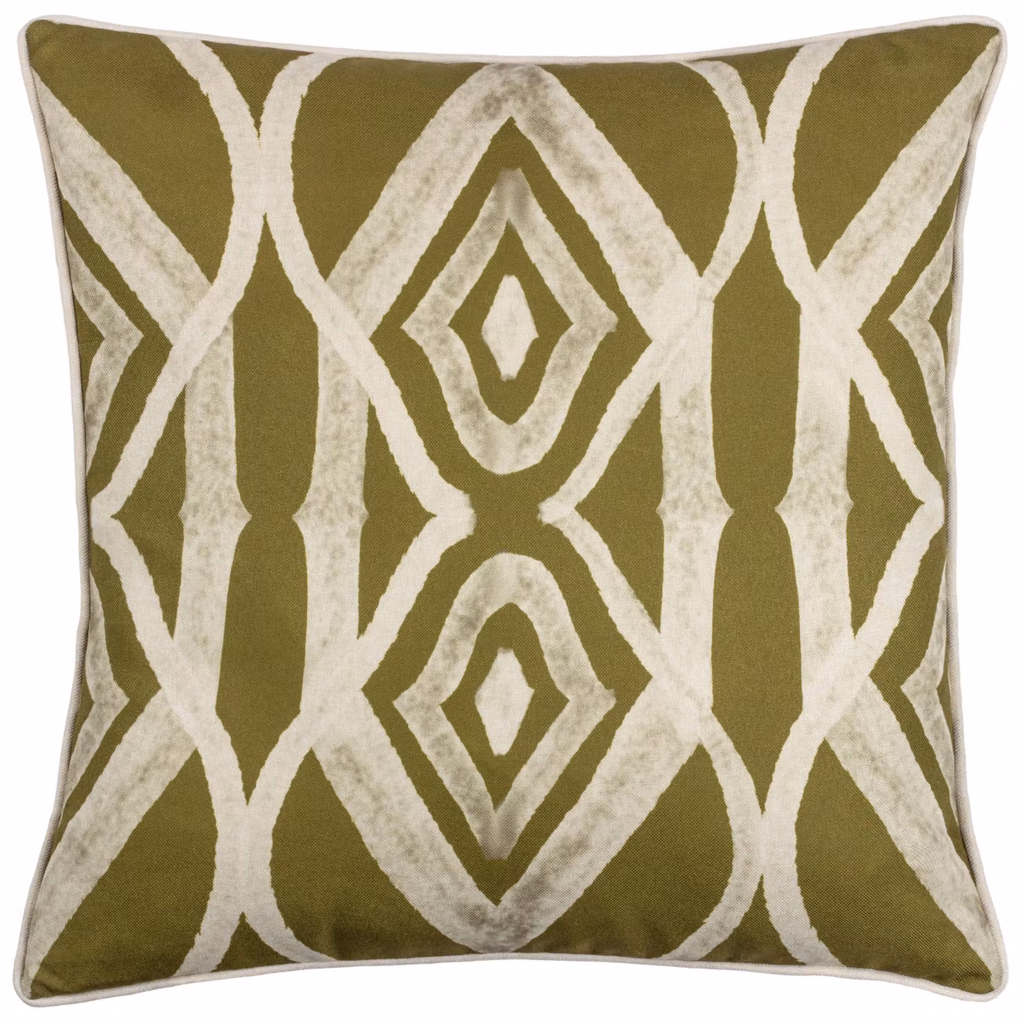 Riva Home Wylder Tropics Cape Ikat Reversible Square Cushion, Green, W/D/H: 50 x 50 x 50 cm – 2
