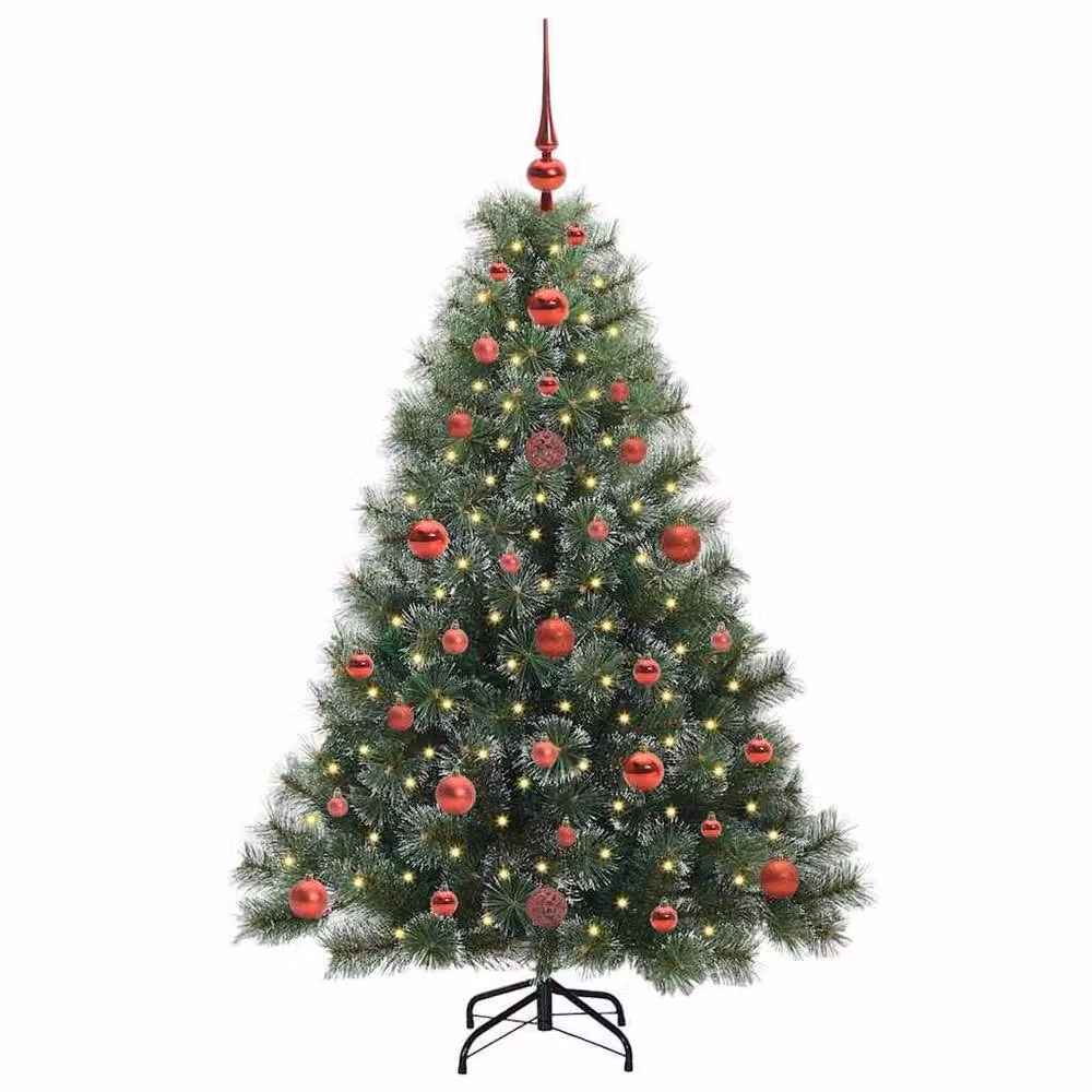 Berkfield Home Artificial Green Christmas Tree with 150 Warm White LEDs, Height: 120 cm – 3