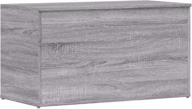 Berkfield Home Grey Sonoma Storage Chest, W: 84 cm, D: 42 cm, H: 46 cm