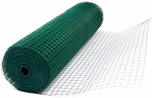 HYGRAD Green PVC Coated Galvanised Steel Welded Wire Mesh Fence Roll, 1.2m x 30m