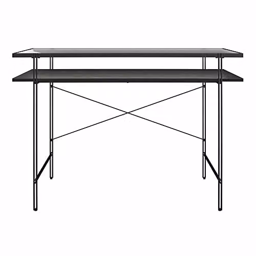 DHP Furniture Wainwright Computer Desk in Black Oak Look