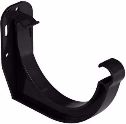 Galeco Industrial Half Round Gutter Fascia Bracket, 150mm, Black