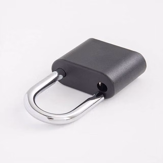 VOGREX 4 Digit Combination Heavy Duty Padlock with 60mm Long Shackle, Black