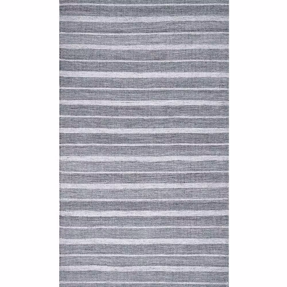 Wyld and Coco Grey Striped Woven Area Rug, W/D: 80 x 150 cm – 2