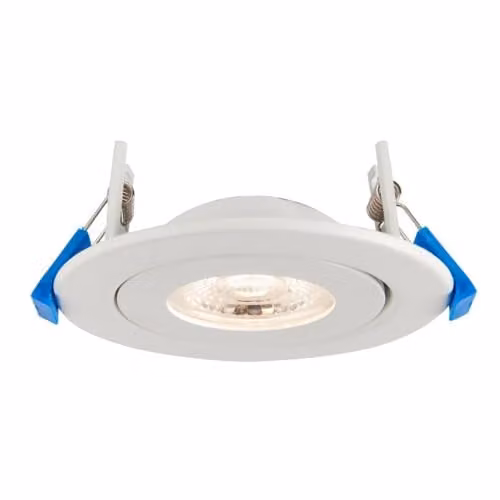 Netlighting Shield360 4CCT Tri Wattage 8W LED Recessed Downlight, Matt White, IP44, Dimmable and Adjustable
