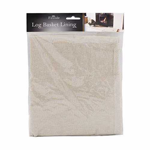 JVL Cotton Log Basket Liner in Cream
