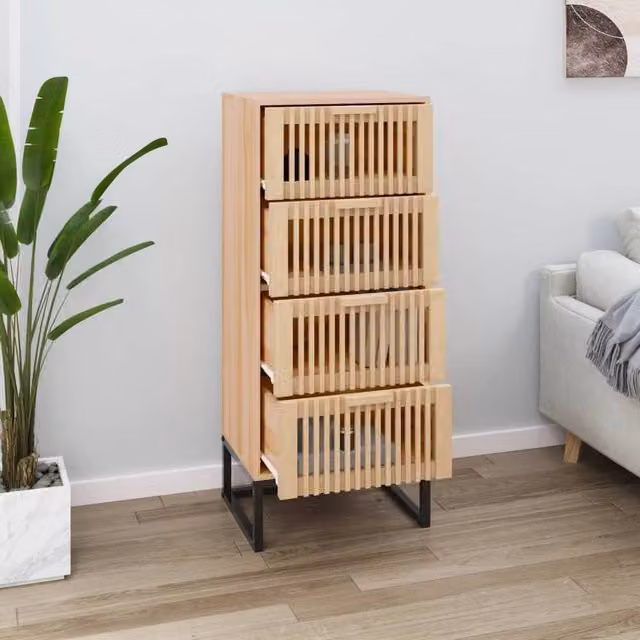 Berkfield Home Highboard in Brown, W/D/H: 40 x 30 x 95 cm