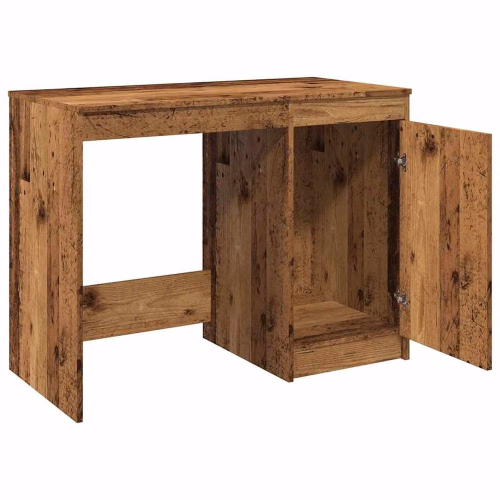 Berkfield Home Modern Writing Desk in Brown, W/D/H: 100 x 50 x 76 cm – 7