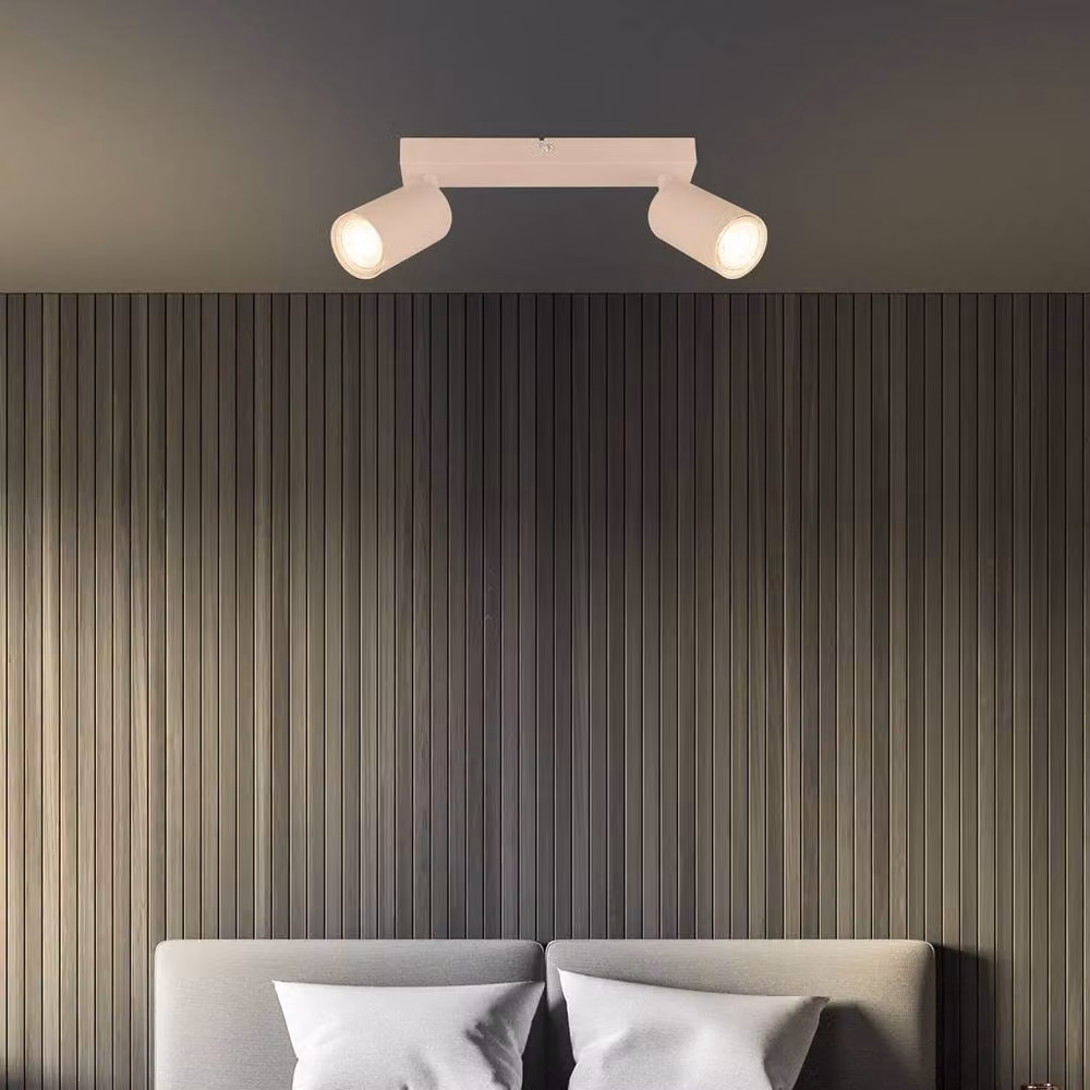 Briloner Beige Adjustable 2-Light Ceiling Spot Light for GU10 Bulbs – 4
