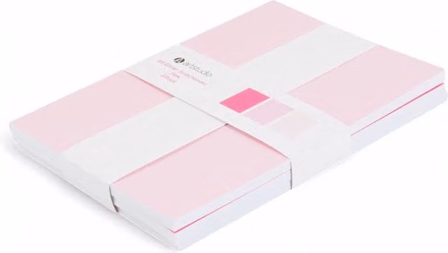 Artstudio Pack of Three A5 Pink Glitter Blank Sketchbooks