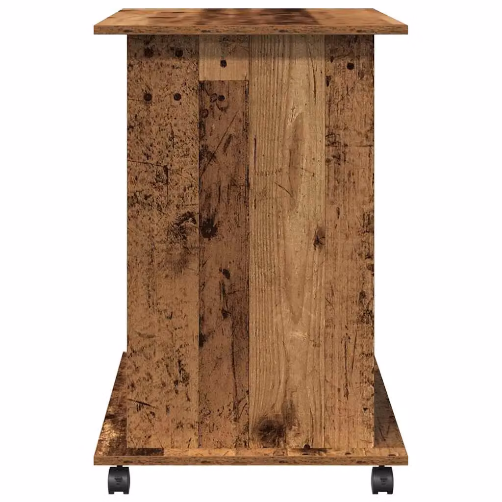 Berkfield Home Computer Desk in Brown Old Wood, W/D/H: 80 x 50 x 75 cm – 5