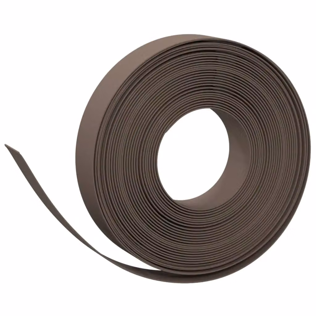 Berkfield Brown Polyethylene Garden Edging, 10 m – 2