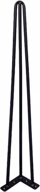 Nordara Set of 4 Matt Black Steel Hairpin Legs, H: 86 cm, W: 52 cm
