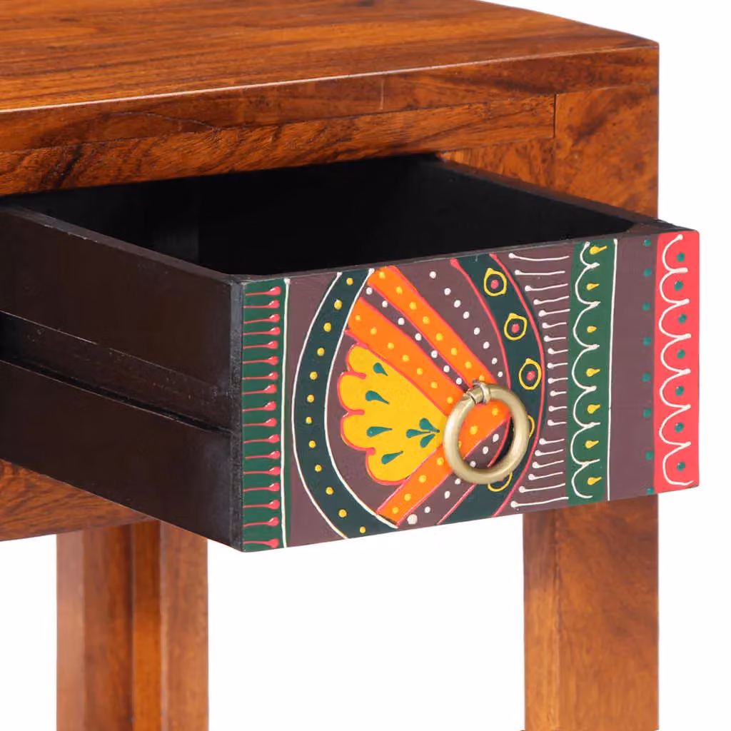 Berkfield Home Acacia Wood Bedside Cabinet in Brown W/D/H: 40 x 40 x 36 cm – 3
