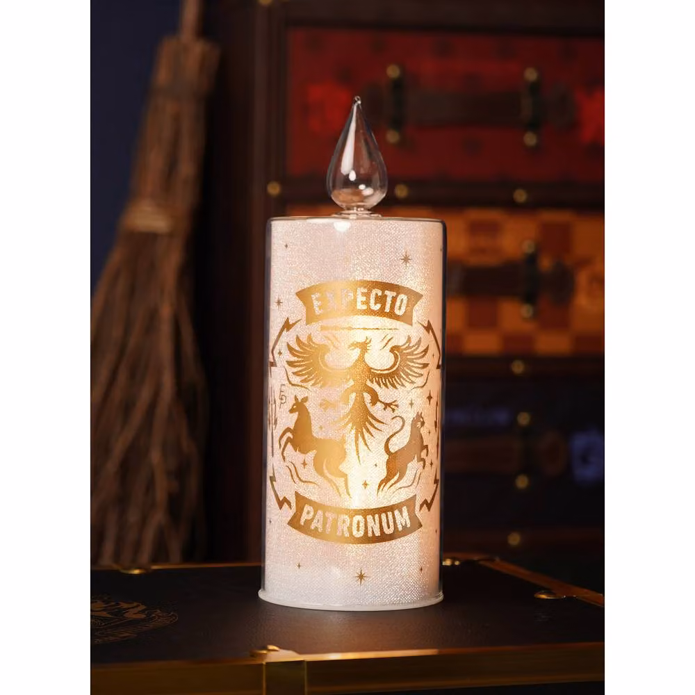 Warner Bros Harry Potter Alumni Silver and White Patronus LED Pillar Candle – 2