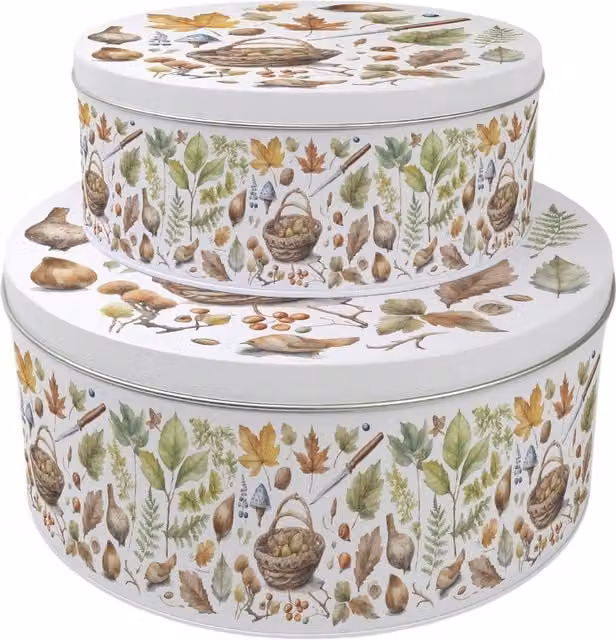 Purely Home Multicoloured Round Cake Tin Set