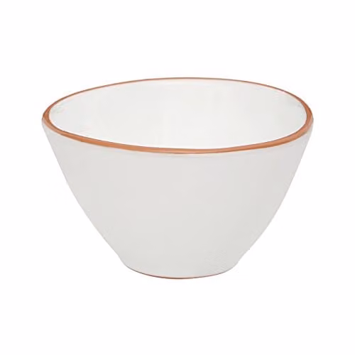 Orsina Calisto Glazed Terracotta Cereal Bowl, White