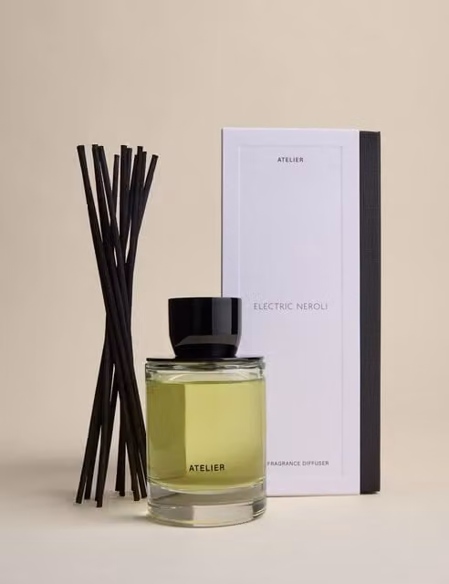 Atelier Electric Neroli Diffuser, 200ml, Black and Transparent