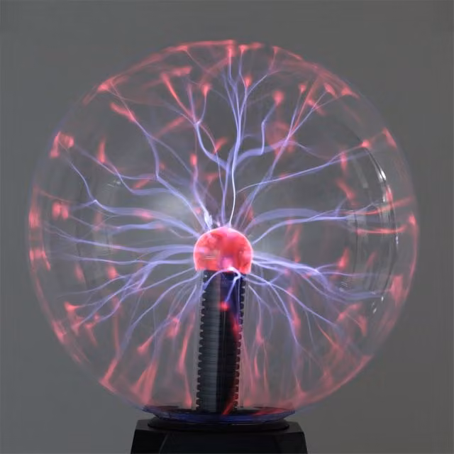 Leaper Sound Sensitive Static Ball Plasma Magic Night Lamp in Black – 1