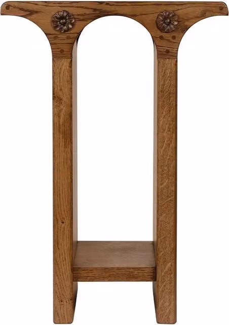 House of Hackney Brunel Oak Lamp Table, Brown, W: 40.0 cm, D: 50.0 cm, H: 71.0 cm