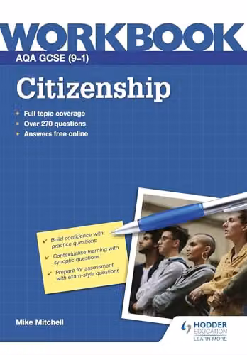 Hodder Education AQA GCSE (9–1) Citizenship Workbook in Blue