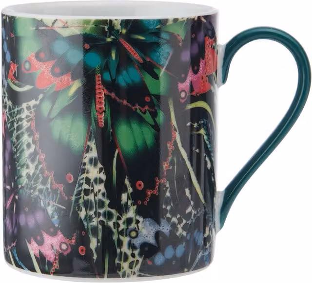 Mikasa Sarah Arnett Porcelain Mug, 350ml, Multicolour Butterfly Print – 5