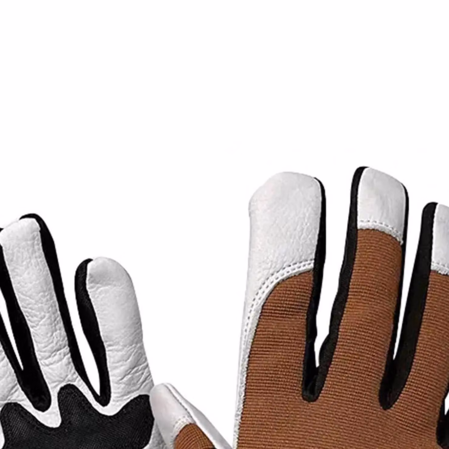 Kent & Stowe Sure & Fit Multi Job Gloves in Brown, White and Black, Size: Medium – 2