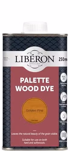 Liberon Palette Water Based Wood Dye in Golden Pine, 250ml