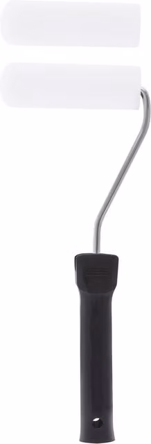 4in Gloss Mini Roller in White, Width: 10.16 cm