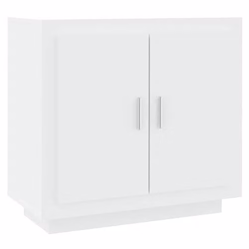 vidaXL Modern White Sideboard in Engineered Wood W/D/H: 80 x 26 x 75 cm