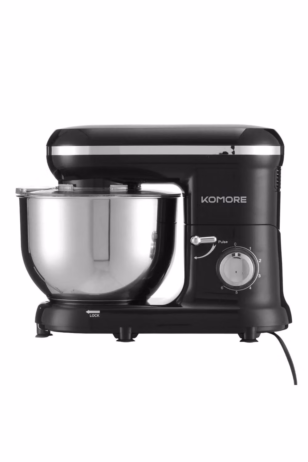 ExtraStar Stand Mixer with Adjustable Speeds and Transparent Splash Guard, Black – 2