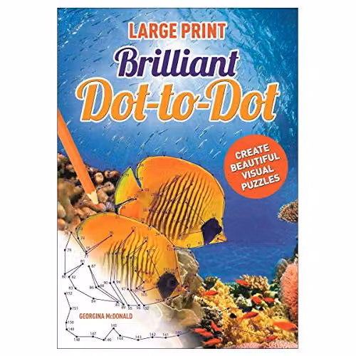 Arcturus Publishing Ltd Large Print Dot to Dot Brilliant Activity Book for Seniors in Multicolour