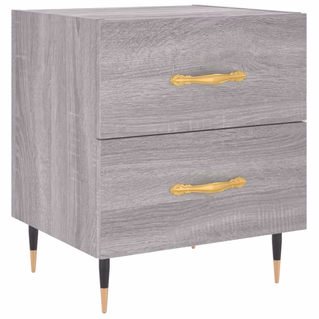 Berkfield Home Grey Sonoma Bedside Cabinet W/D/H: 40 x 35 x 47.5 cm – 2