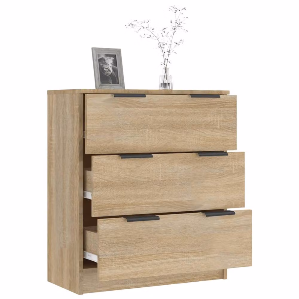 Berkfield Home Sonoma Oak Sideboard in Brown, W/D/H: 60 x 30 x 70 cm – 2