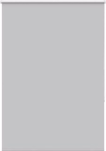 Berkfield Home Blackout Roller Blind in Light Grey, Thermal Insulating Polyester, W: 110 cm, H: 130 cm