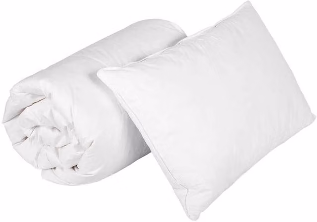 Homescapes Kids Allergy Friendly Microfibre Duvet and Pillow Set, White