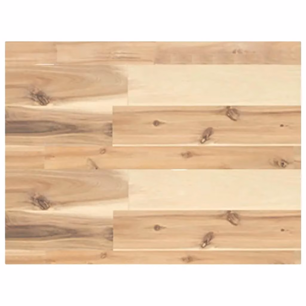 Berkfield Home Floating Shelf in Brown Untreated Solid Acacia Wood W/D/H: 60 x 30 x 4 cm