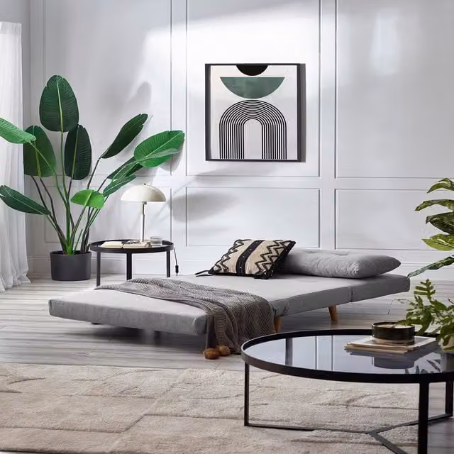 Julian Bowen Rowan Grey Fabric Sofa Bed