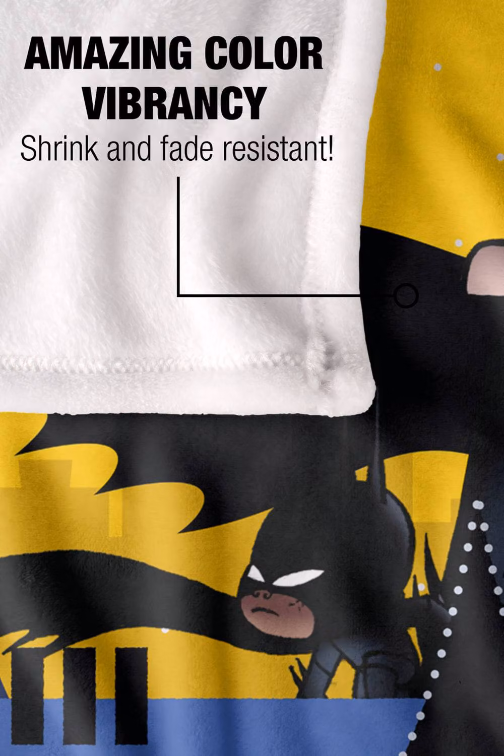 Warner Bros. Merry Little Batman Mansion Silky Touch Super Soft Fluffy Polyester Throw Blanket, Multicolour, Extra Large – 5