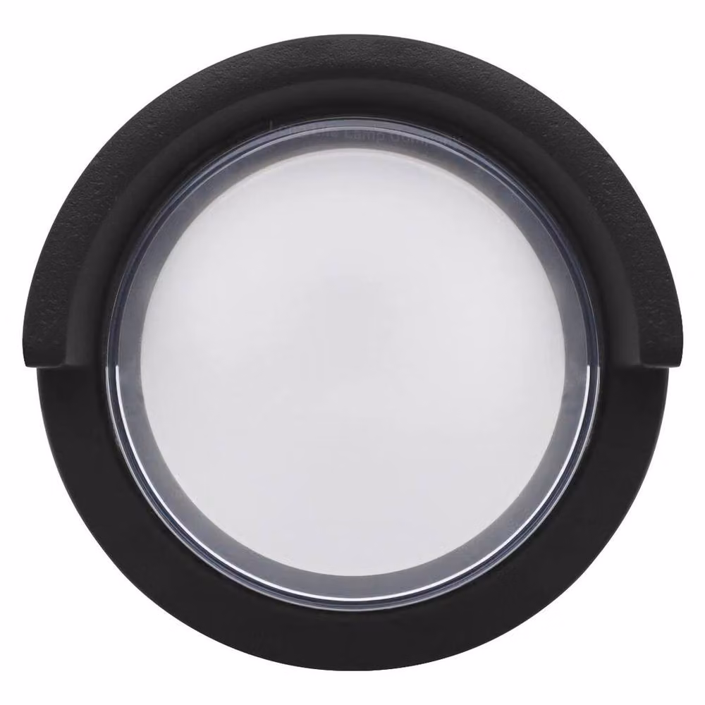 SPETLEK Round LED Wall Light in Black with Cool White Light, IP54 Rated – 2