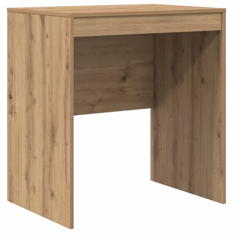Berkfield Home Simple Writing Desk in Brown Artisan Oak Engineered Wood W/D/H: 70 x 50 x 76 cm