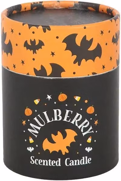 KDMD Bat Print Mulberry Candle in White – 4