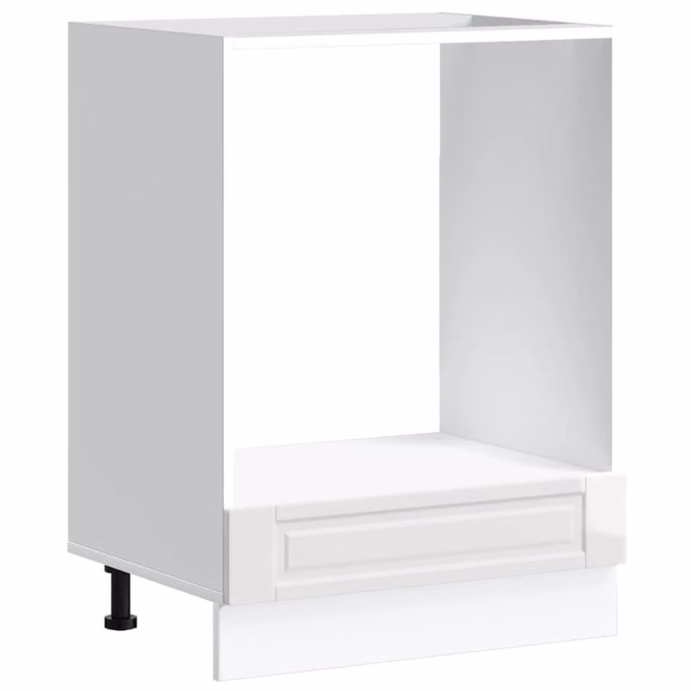 Berkfield Home Porto High Gloss White Engineered Wood Oven Cabinet W/D/H: 60.0 x 46.0 x 81.5 cm