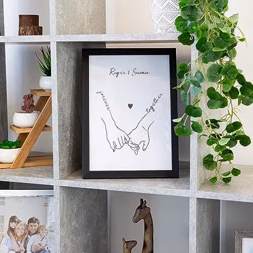Happy Homewares Modern Black Wood Effect A4 Certificate Frame for Wall Hanging or Table Display W: 21 cm, H: 30 cm – 5