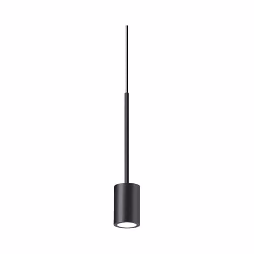 Ideal Lux Archimede Black Cylinder LED Pendant Ceiling Light with 250Lm Warm White 3000K Output
