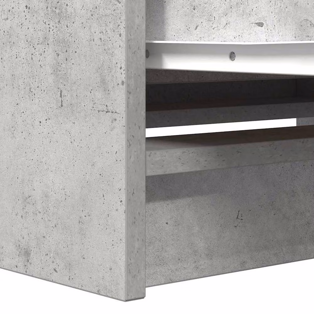 Berkfield Home TV Cabinet in Concrete Grey, W/D/H: 80 x 35 x 54 cm – 4