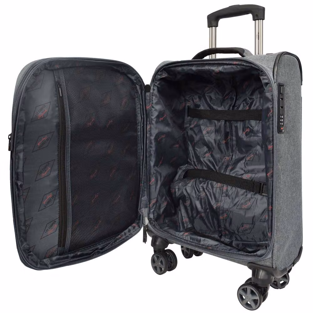 House of Leather Nimbus Expandable Lightweight Luggage in Grey, Large (W: 76.0 cm, D: 27.5 cm, H: 27.5 cm) – 3