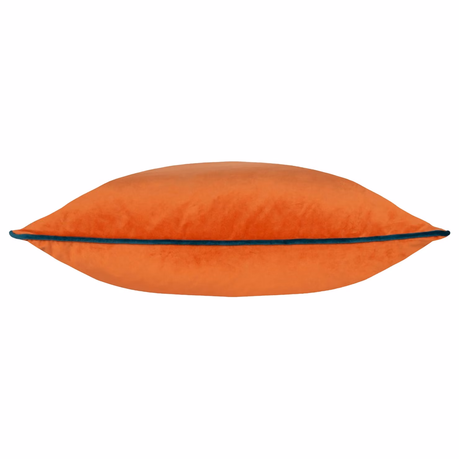 Furn Meridian Velvet Square Cushion in Multicolour Coral, Blue and Orange, W/D/H: 45 x 45 x 45 cm – 3